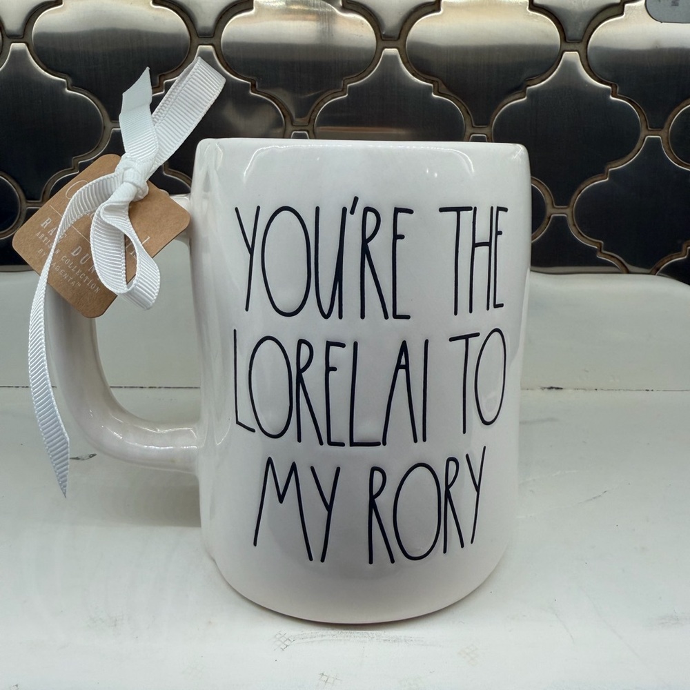 Rae Dunn x Gilmore Girls “ YOU’RE THE LORELAI TO MY RORY” Double Sided MUG NEW